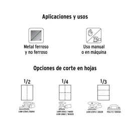  Lijas para Metal G120 x25u 230x280mm Oaluminio Truper 11603 52.542373 Lijas para Metal G120 x25u 230x280mm Oaluminio Truper 116