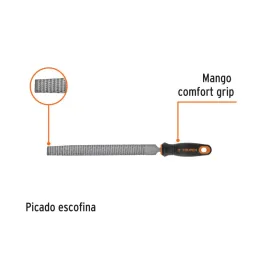  Limas Escofinas Bastarda 10" x15/16x3/8" MComfortGrip, Truper 11246 16.101695 Limas Escofinas Bastarda 10" x15/16x3/8" MComfort