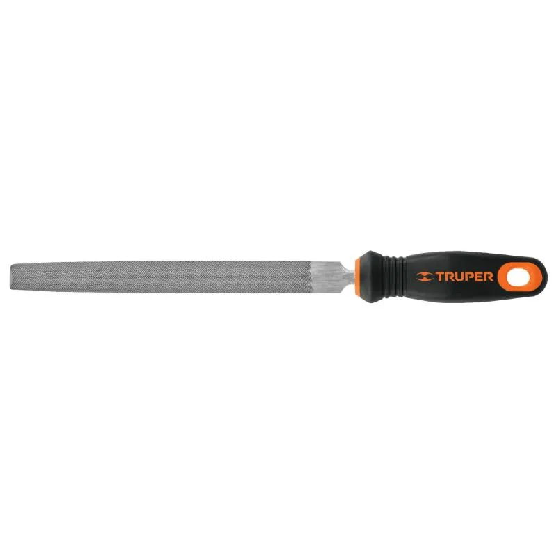  Limas Media Caña Bastardas 8" Ancho 3/4" Espesor 1/4", Mango Comfort Grip, LMCB-8T 15318 Truper 10.254237 Limas Media Caña Bast