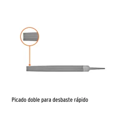  Limas Media Caña Bastardas 8", Ancho 3/4" Espesor 1/4", Sin Mango, para desbaste, LMCB-8 15171 Truper 7.79661 Limas Media Caña 