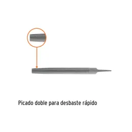  Limas Media Caña Bastardas 10", Ancho 1" Espesor 5/16", Sin Mango, para desbaste, LMCB-10 15173 Truper 12.118644 Limas Media Ca