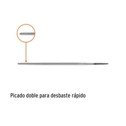  Limas Redonda Bastardas 6", Espesor 1/4", Sin Mango, para orificios o curvas, LRB-6 15187 Truper 3.559322 Limas Redonda Bastard