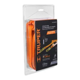 Linea de Vida con absorbedor de impacto, Amortigua el Impacto, MFA 408kg, con mecanismo de bloqueo, CAB-5430-18 14446 Truper - 4