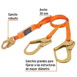 Linea de Vida con absorbedor de impacto, Doble Brazo, MFA 1632kg, Certificacion ANSI, CAB-5432-18-A 10509 Truper - Truper 2