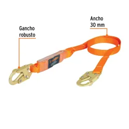  Linea de Vida con absorbedor de impacto, MFA 1632kg, Certificacion ANSI, CAB-5430-18-A 10510 Truper 95.762712 Linea de Vida con