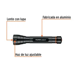  Linternas LED 235lm AltaPotencia 100m 5.5H 2PilasAA Aluminio Truper 18800 33.050847 Linternas LED 235lm AltaPotencia 100m 5.5H 