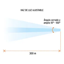  Linternas LED 850lm AltaPontencia 450m 40H 3PilasD Aluminio Truper 18814 77.118644 Linternas LED 850lm AltaPontencia 450m 40H 3