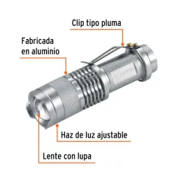  Linternas LED 40lm 100m 6H 1PilasAA Aluminio Truper 17256 12.711864 Linternas LED 40lm 100m 6H 1PilasAA Aluminio Truper 17256

