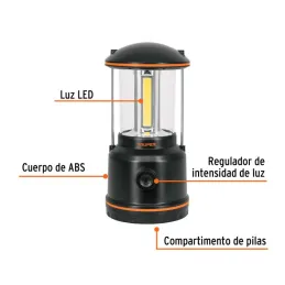  Linternas Led de Campamento 550lm 16m Tipo Farol Pilas3D Truper 10760 49.152542 Linternas Led de Campamento 550lm 16m Tipo Faro