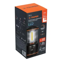  Linternas Led de Campamento 550lm 16m Tipo Farol Pilas3D Truper 10760 49.152542 Linternas Led de Campamento 550lm 16m Tipo Faro