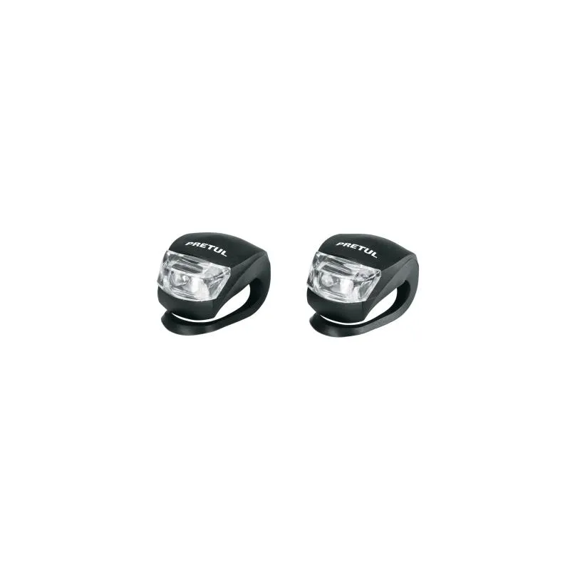 Linternas para Bicicleta 2Led Delantera y Trasera 2CR2032 3V Pretul 27050 -Pretul 1
