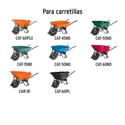  Llantas completa 16" Neumatica con Accesorios para carretilla Truper 11854 100 Llantas completa 16" Neumatica con Accesorios pa