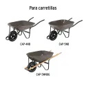 Llantas completa 16" x3" Neumatica Reforzada Rodamientos Alta durabilidad, RN-P 25006 Truper Truper-Llantas completa 16" x3" Neu