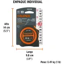 Winchas Flexometro Compactas 10M MedicionAmbosLados TPR ABS Truper 102332 Truper-Winchas Flexometro Compactas 10M MedicionAmbosL