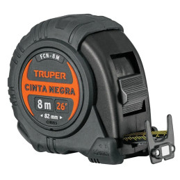 Winchas Flexometro Cinta Negra 8M TPR ABS Truper 11747