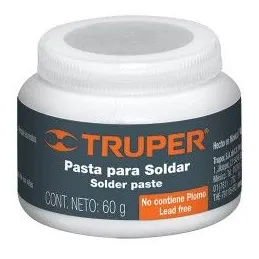  Pasta para soldar 60g petrolato y ácido de cloruro de zinc, PASO-60 19337 Truper 3.474576 Pasta para soldar 60g petrolato y áci