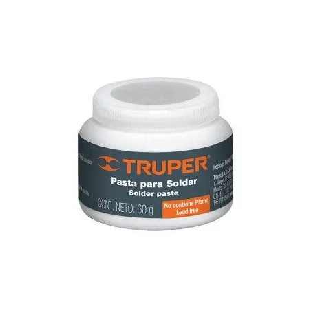  Pasta para soldar 60g petrolato y ácido de cloruro de zinc, PASO-60 19337 Truper 3.474576 Pasta para soldar 60g petrolato y áci