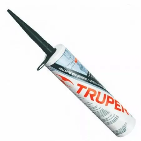  Silicona al 100%, 280ml Traslucido, Interior y exterior, para vidrios aluminio ceramica etc, SIL-100T 17559 Truper 11.271186 Si