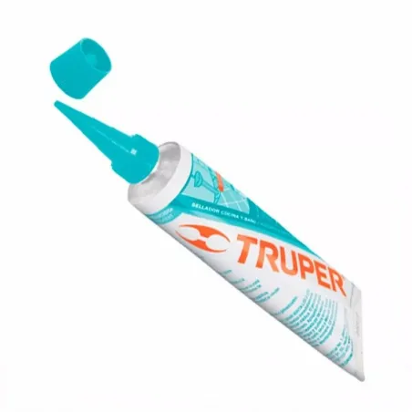  Silicona para Baños y cocinas 85ml Blanco, Sellado duradero para superficies lisas, SIL-85BCB 18568 Truper 5 Silicona para Baño