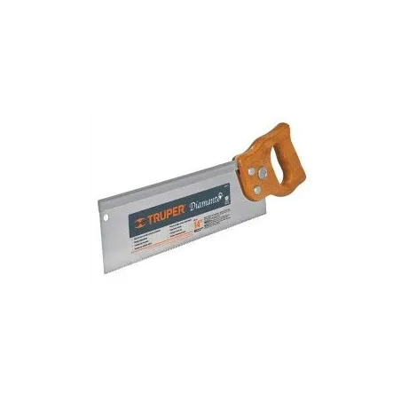  Serrucho Diamante de Costilla 14" Espesor 0.8mm DPP9, en acero alto carbono templado, STCX-14 18166 Truper 18.644068 Serrucho D