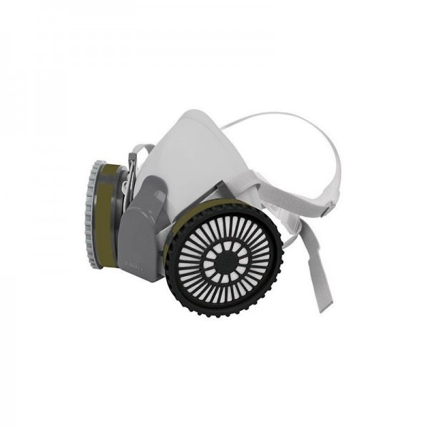  Respirador Profesional con Cartuchos Incluido Multi-Gas Media Cara, Banda Elastica, KIT-RES-MU 13730 Truper 97.457627 Respirado