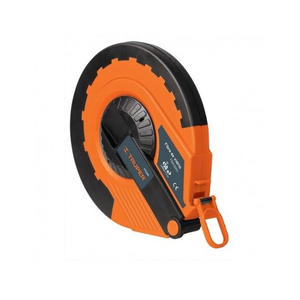  Wincha Fibra de Vidrio Carcasa Plastica 20 Metros, Carcasa ABS Cubierta con TPR, TP20ME 12638 Truper 26.271186 Wincha Fibra de 