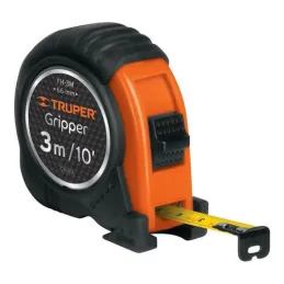  Wincha Flexometro Gripper 3 Metros, contra impacto TPR, carcasa ABS, FH-3M 14577 Truper 7.118644 Wincha Flexometro Gripper 3 Me