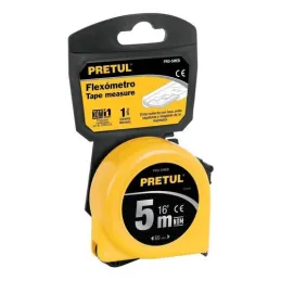  Wincha Flexometro Amarillo 5 Metros, carcasa ABS, PRO-5MEB 21606 Pretul 5.762712 Wincha Flexometro Amarillo 5 Metros, carcasa A