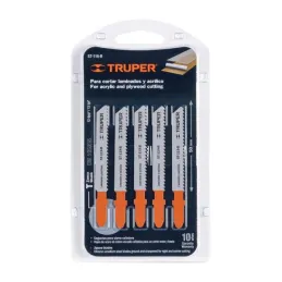  Seguetas T 12DPP x80mm HCS CortesLimpio Madera 5Piezas Caladoras Truper 18130 7.627119 Segueta para caladora Acabado Fino DDP12
