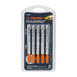 Seguetas T 10DPP x100mm HCS CortesLimpio Madera 5Piezas Caladoras Truper 18124 7.627119 Segueta para caladora Acabado Fino DDP1