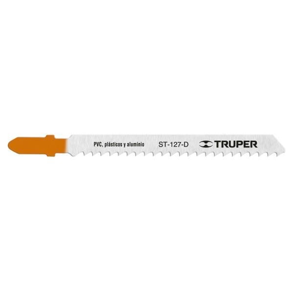  Seguetas T 8DPP x100mm HSS Cortes MetalPlasticoAluminio 5Piezas Caladoras Truper 18132 7.627119 Segueta para caladora Acabado E