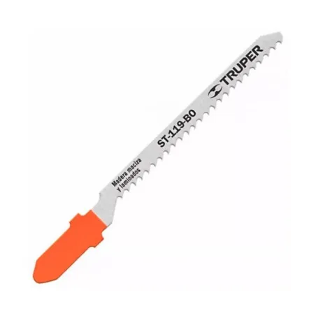  Seguetas T 12DPP x80mm HCS CortesLimpio Madera 5Piezas Caladoras Truper 18131 7.627119 Segueta para caladora Acabado Grueso DDP