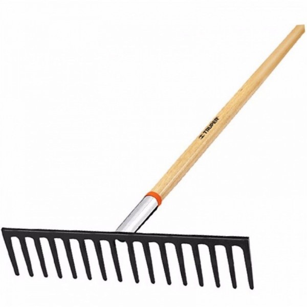 Rastrillos 46cm 16 dientes Mango Fresno 152cm 60" Recto Truper R-16MX 17888 51.694915 Rastrillo Recto 16 dientes, Mango de fres Rastrillos 46cm 16 dientes Mango Fresno 152cm 60" Recto Truper R-16MX 17888 51.694915 Rastrillo Recto 16 dientes, Mango de fres