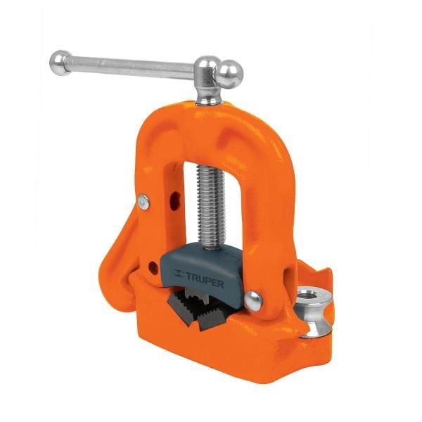  Prensa de Yugo para tubo de 2", Cuerpo de hierro nodular mordazas en acero al carbono, PTU-20 17705 Truper 100 Prensa de Yugo p