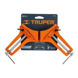  Prensa Esquinera 3" o 76.2 mm, cuerpo de aluminio tornillo de acero, angulos perfectos, PESQ-3 17690 Truper 15 Prensa Esquinera