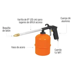 Pistola para Limpieza de Motores, Aleacion de Aluminio, 45 a 70PSI, PILI-697 19236 Truper 28.813559 Pistola para Limpieza de Mo