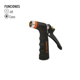  Pistola de Riego 2 Funciones Metalica Resorte inoxidable, Clip par Flujo continuo, PR-201 18475 Truper 14.915254 Pistola de Rie