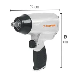  Llave Neumatica Pistola de Impacto 1/2", Carcasa de Aluminio Pulido, TPN-731-EX 18242 Truper 131.355932 Llave Neumatica Pistola