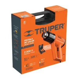  Pistola de Calor Profesional 1800W 11000 - 17000RPM Temperatura Variable 45 a 500 Grados, PISCA-A-2 15734 Truper 149.152542 Pis