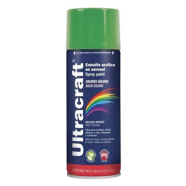  Pintura en Spray Ultracraft Verde Irlandes, 400ml, secado rapido libre de Plomo, PA-VI-U 40026 Truper 4.152542 Pintura en Spray