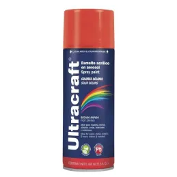  Pintura en Spray Ultracraft Rojo Brillante, 400ml, secado rapido libre de Plomo, PA-RB-U 40024 Truper 4.152542 Pintura en Spray