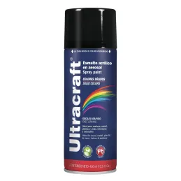  Pintura en Spray Ultracraft Negro Brillante, 400ml, secado rapido libre de Plomo, PA-NB-U 40021 Truper 4.152542 Pintura en Spra