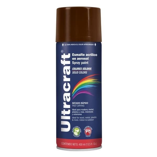  Pintura en Spray Ultracraft Marron, 400ml, secado rapido libre de Plomo, PA-MR-U 40037 Truper 4.152542 Pintura en Spray Ultracr