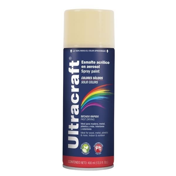  Pintura en Spray Ultracraft Marfil, 400ml, secado rapido libre de Plomo, PA-MA-U 40025 Truper 4.152542 Pintura en Spray Ultracr