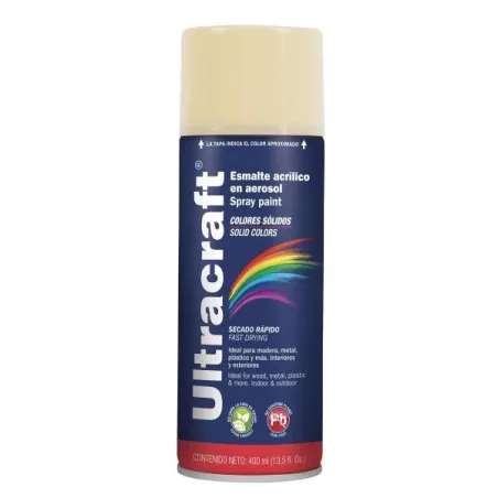  Pintura en Spray Ultracraft Marfil, 400ml, secado rapido libre de Plomo, PA-MA-U 40025 Truper 4.152542 Pintura en Spray Ultracr