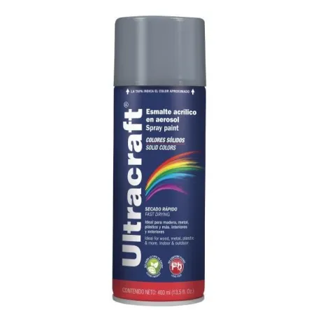  Pintura en Spray Ultracraft Gris, 400ml, secado rapido libre de Plomo, PA-GR-U 40032 Truper 4.152542 Pintura en Spray Ultracraf