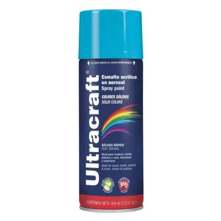  Pintura en Spray Ultracraft Azul Honda, 400ml, secado rapido libre de Plomo, PA-AO-U 40029 Truper 4.152542 Pintura en Spray Ult