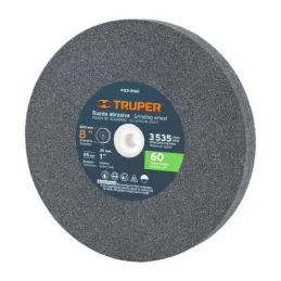  Piedra para Esmeril 203 x25.4x25.4mm Grano 60, Incluye Adaptador, Oxido de Aluminio, PIES-8160 16412 Truper 29.661017 Piedra pa