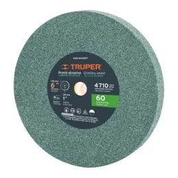  Piedra para Esmeril 152 x19x25.4mm Grano 60, Incluye Adaptador, Oxido de Silicio, PIES-63460T 16405 Truper 24.576271 Piedra par