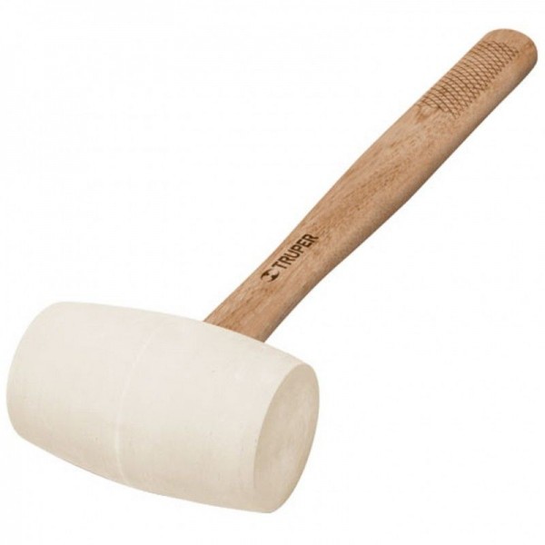  Martillos de Goma 24oz Cabeza Blanca C63.5mm Mmadera40cm Truper 16932 19.491525 Martillo de Goma Cabeza 24oz 2 1/2", Hule 100% 